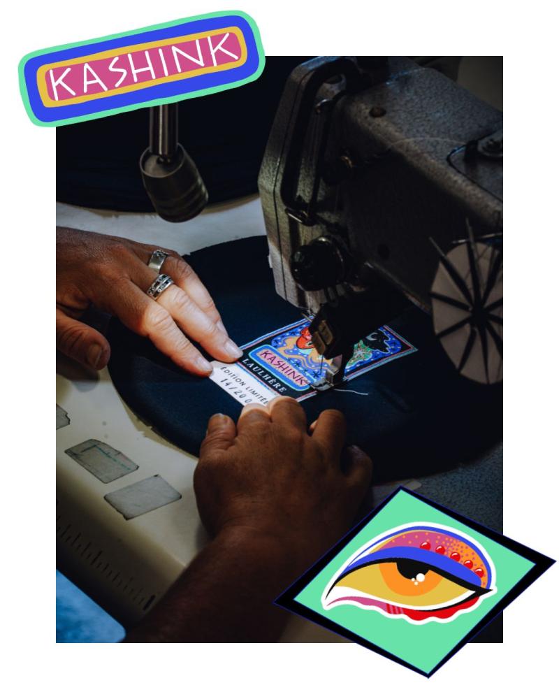 Béret et casquette de la collaboration Laulhère x Kashink