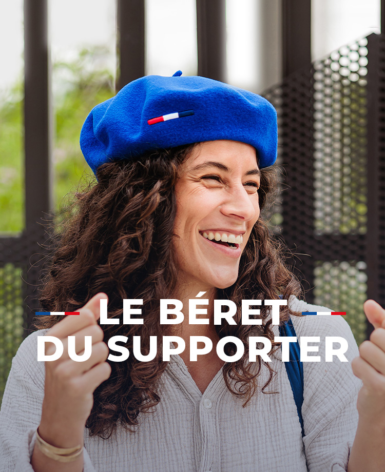 Laulhère: véritable béret français - beret-supporteur-francais-25507e-master