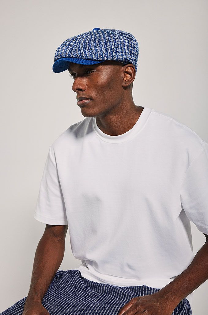 Beltxara Cotton Houndstooth Cap | Laulhère