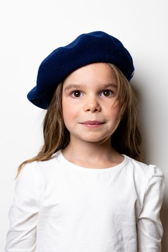 Children's Basque beret in wool made in France Maison Laulhère