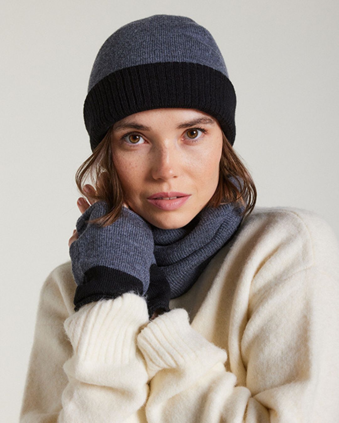 Bonnet écharpe mitaines