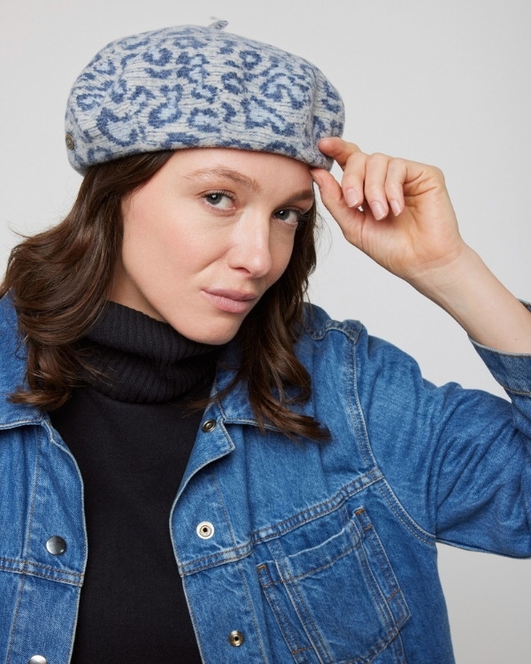 Léo beret in merino wool